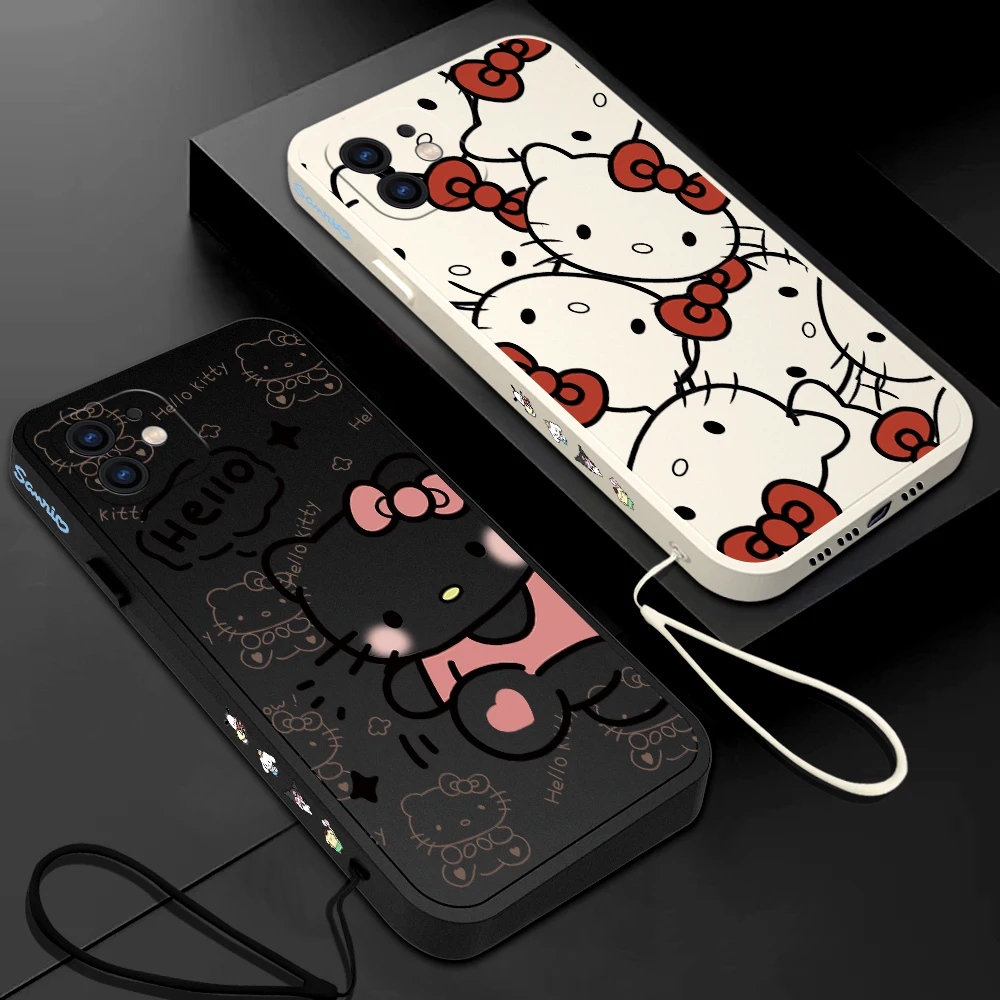 

Cute Hello Kitty Phone Case For Samsung Galaxy S23 S22 S21 S20 Ultra Plus FE S10 S9 S10E Note 20 ultra 10 9 Plus Cover