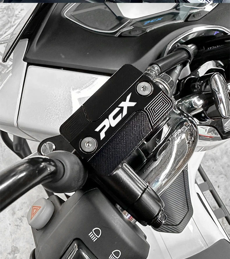 1x Motorrad CNC Vorderradbremsflüssigkeitsbehälter-Deckel Ölbehälter-Kappe für HONDA PCX 160 150 125 PCX160 PCX150 PCX125 Zubehör – Detail 10