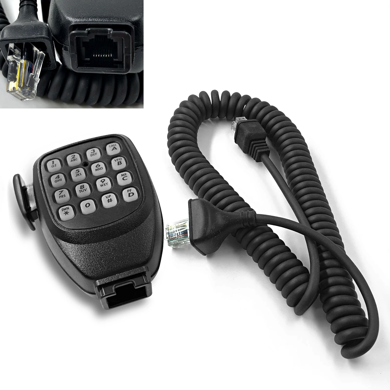 Walkie Talkie KMC-32 DTMF 8Pin Microphone For TM-271A TM-281A TM471A TM-D710A Two Way Radio