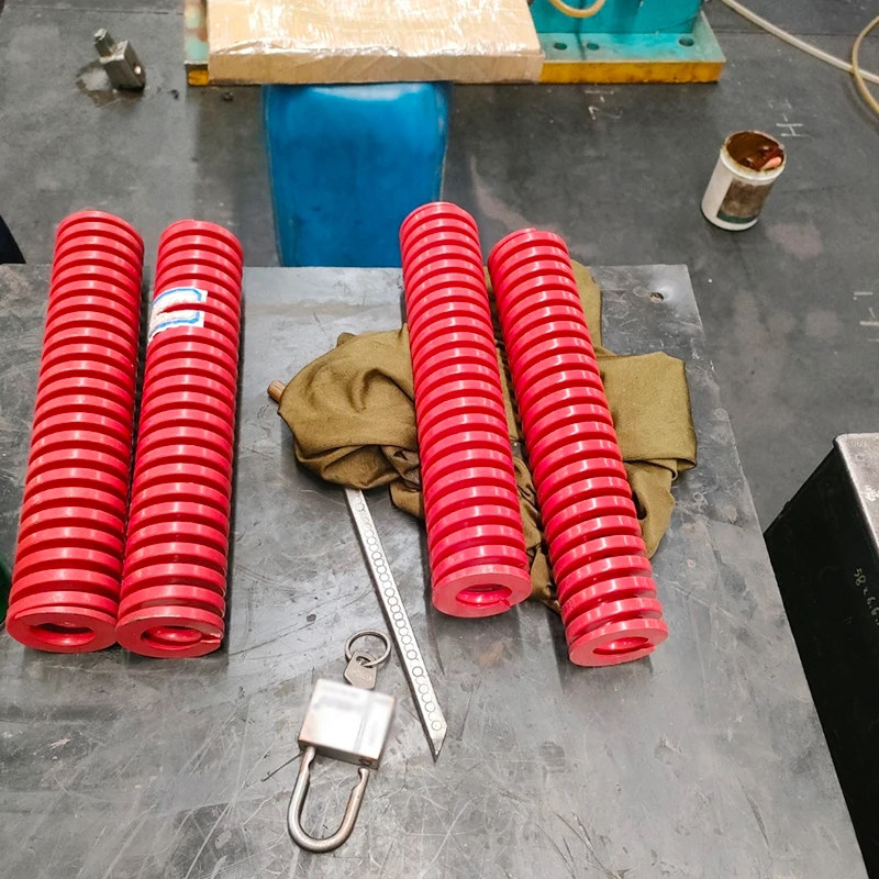 Creamily 1PCS Die Mold Spring Red Medium Load Spiral Stamping Compression Mould Spring For Trunk Outer Diameter=20mm L=20-200mm