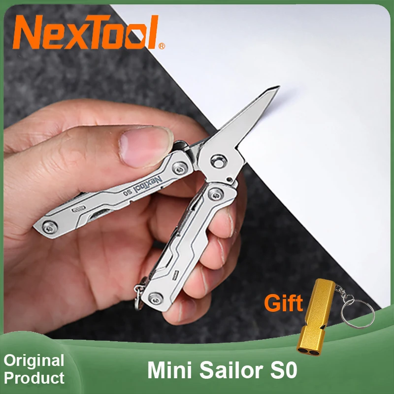 

NexTool мини-матросские ножницы S0 8 в 1, брелок-мультитул, портативный карманный складной инструмент EDC для путешествий, экстренной помощи на открытом воздухе