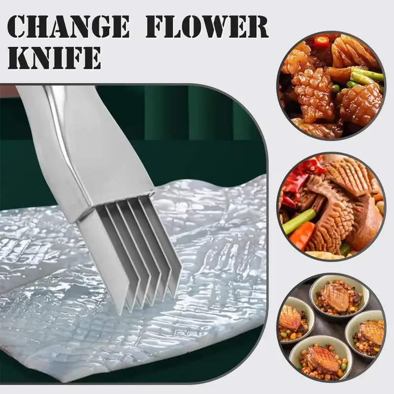 Kitchen Scallion Cutter Stainless Steel Fruit Splitter Labor-saving Kitchen Accessory  for Onion Ginger Garlic Cutting Tool