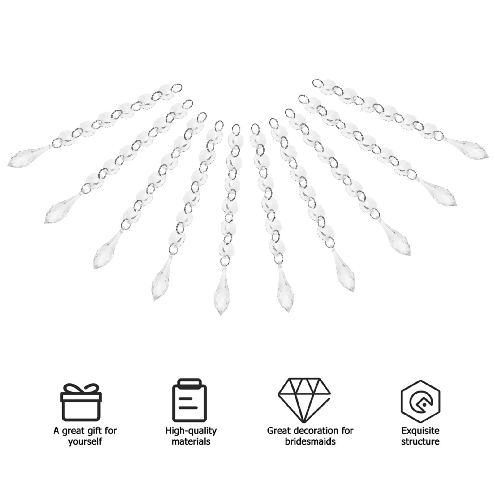 

20 Pcs Hanging Decor Crystals for Decoration Beads Decorative Ornaments Jewelry Making