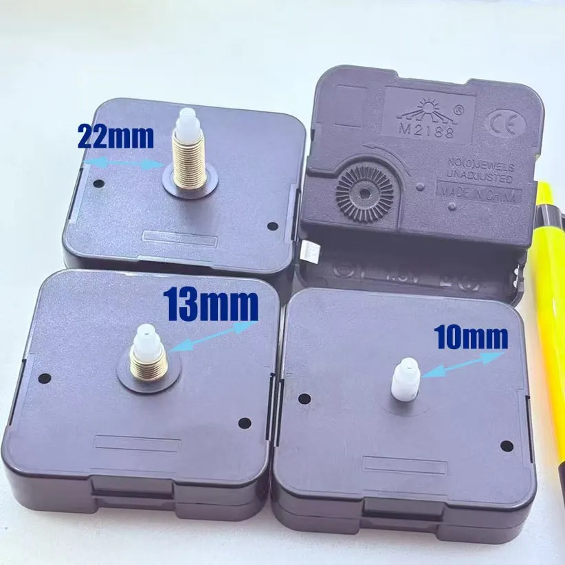 10/13/18/22mmQuartz Clock Movement Wall Clock Movement Lengthened M2188 Movement Jump Seconds DIY Cross Rust Wall Clock Movemen