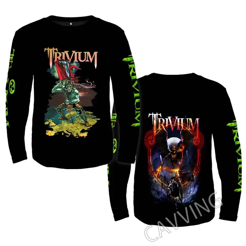 New Fashion Printed Trivium Band Rock  Crewneck Sweatshirt Gothic Top Harajuku Cotton Unisex Clothing Men Clothing  CC3