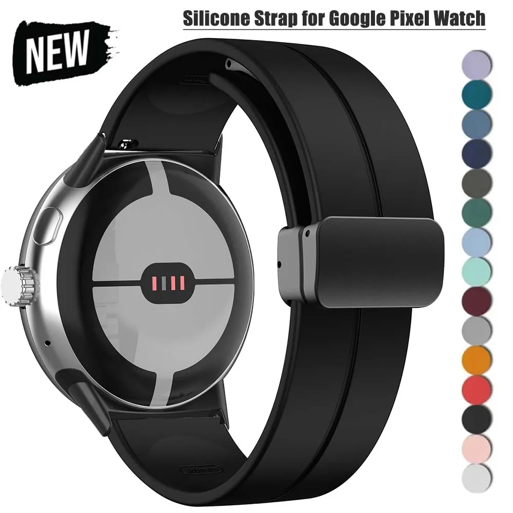 �y�Z�[�����zGoogle Pixel Watch 3 45mm�AGoogle Pixel Watch 1 2 3 41mm�Ή� �V�^�V���R���X�g���b�v �o���h �}�O�l�b�g�� ���X�g�o���h �u���X���b�g �A�N�Z�T���[