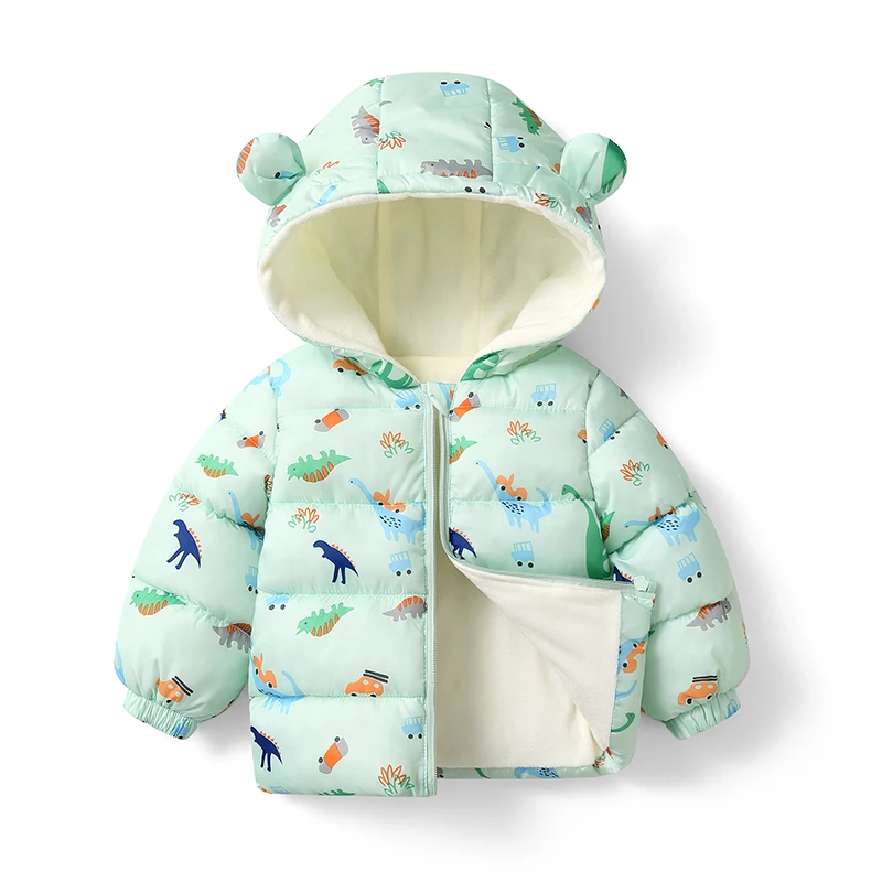 Baby Kids Thicken Plush Coats Children Down Cotton Outerwear Winter Plush Thick Jackets For Infants Boys Girls Cotton Coats