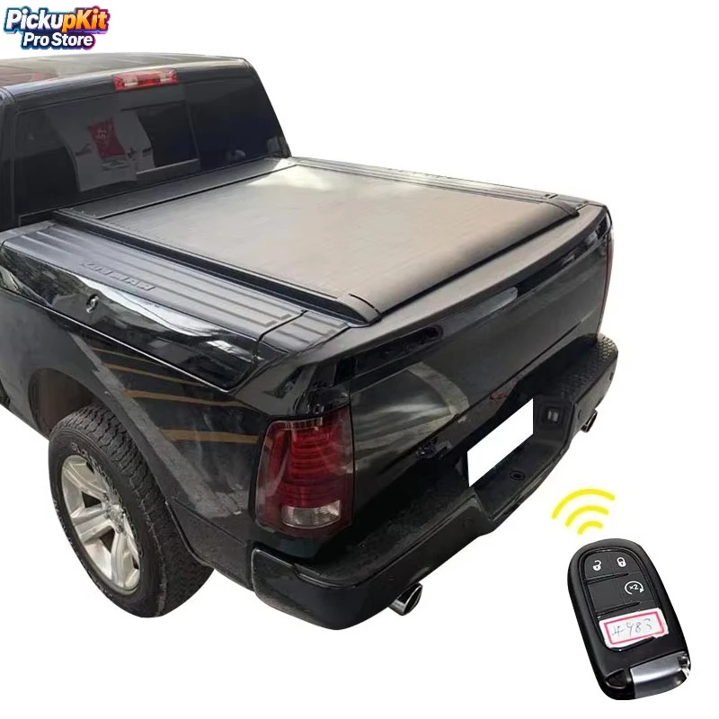 

Aluminum Alloy Electric Retractable Hard Roller Tonneau Cover for Ram 1500 – Waterproof, Locking & Low-Profile