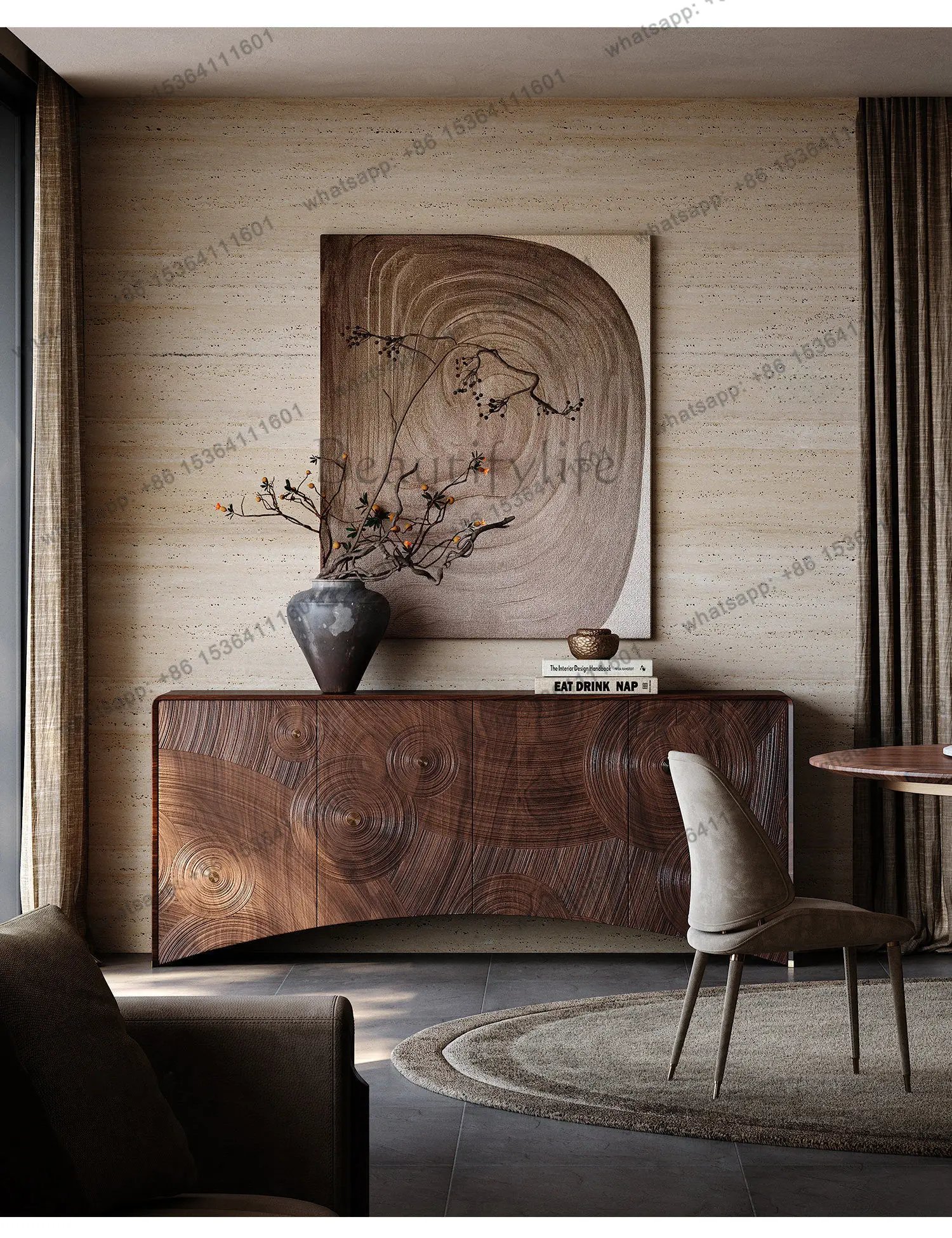 YJ Multi Layer Living Room Cabinets Luxury Beauty French Bedroom Hotel Display Cabinet Storage Bauhaus Meuble Rangement Furnitur