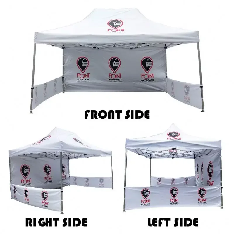 3x3 Aluminum Pop Up Trade Show Tent For Events Buniess Outdoor Printed Canopy Custom Tent With Logo 10x10