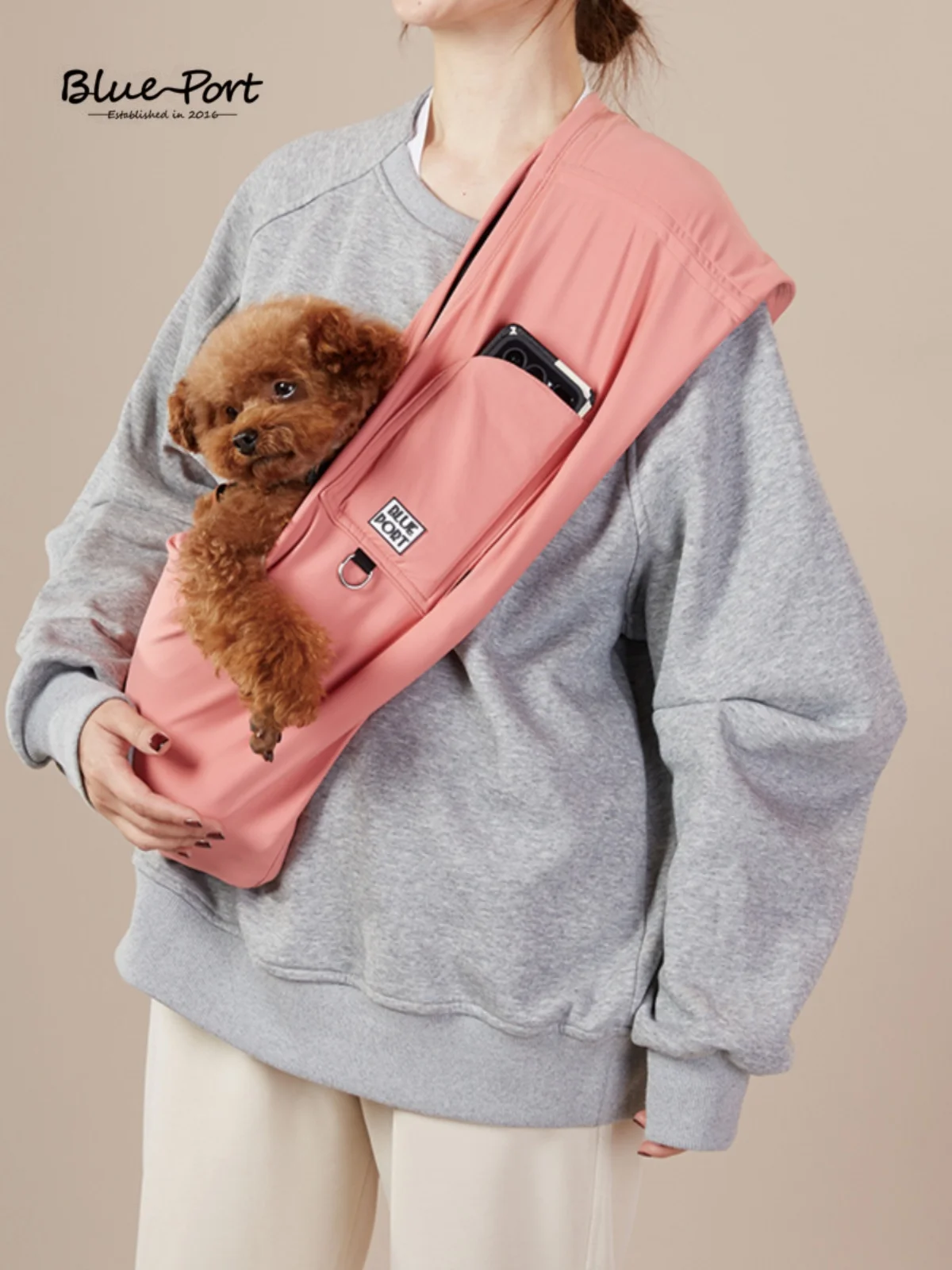 Blueport-Bolso cruzado portátil para mascotas, mochila plegable de moda para perros pequeños y medianos, gatos y perros