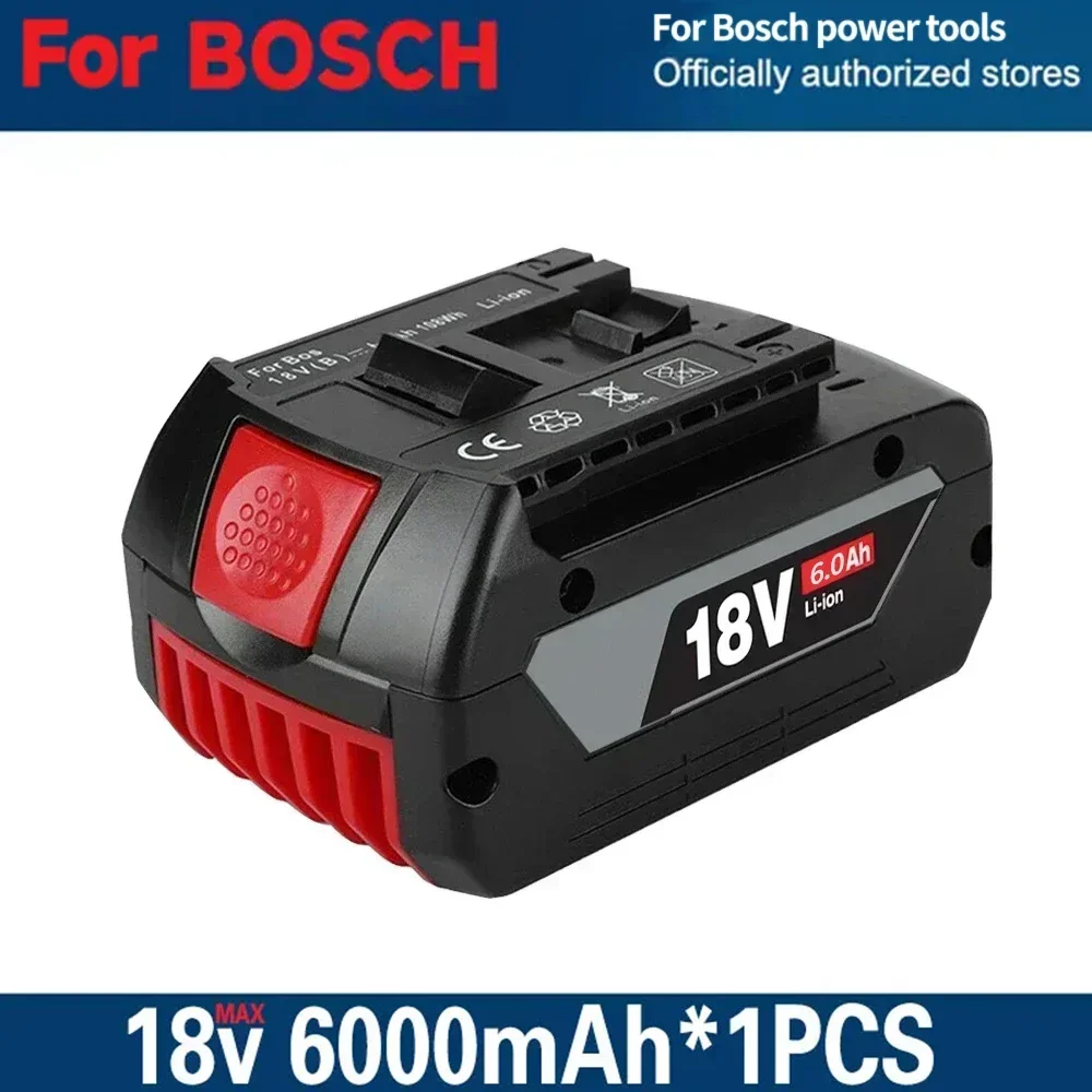 Originele 100% voor BOSCH 18V batterij Oplaadbare batterij voor BOSCH batterij 18V 6.0AH bestaande gereedschapsbatterij