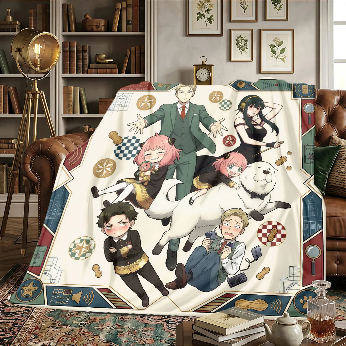 SPY FAMILY Patterns Home Blanket High quality All Seasons for Home Decor Sofas Warmth and Comfort Birthday Gifts -HE82