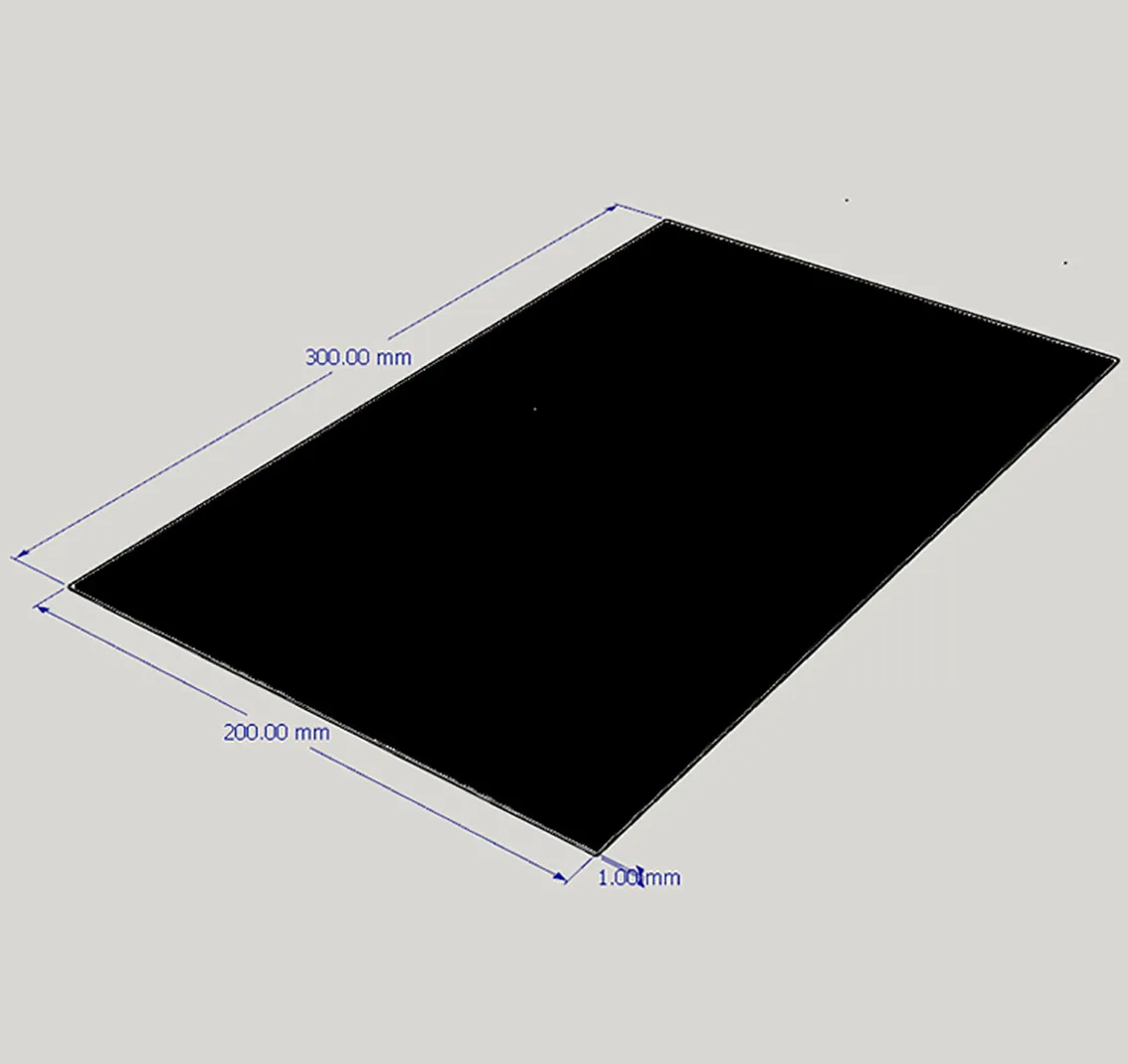 Imagem -03 - Folha Modelo Placa Plástica Preta do Abs Material para o Modelo Faça Você Mesmo Acessórios da Parte 1*200*300 mm