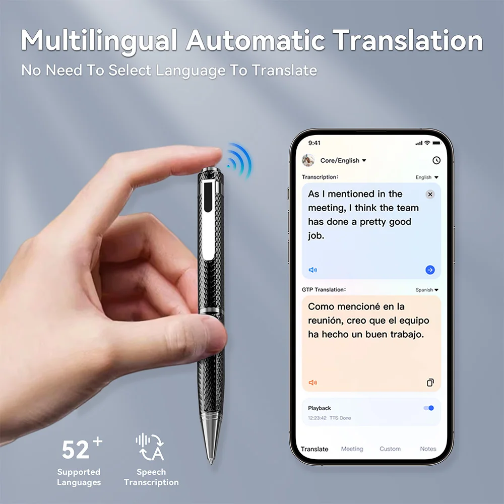 CES 2025 Smart Translation Pen with Character Recognition Multi-Language Support, Long Battery Life and Mobile App Compatibility