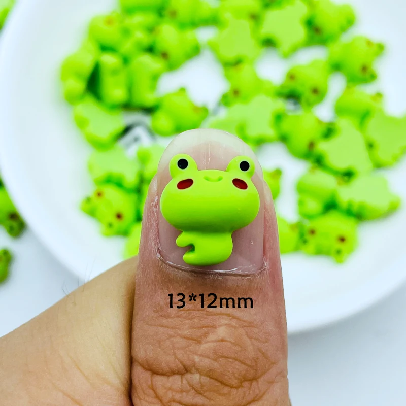 Kawaii Cartoon Resin Cabochons, Mini Frog, Flat Back, Scrapbooking, DIY Jewelry Craft, Decoration Accessories, New, K05, 20 Pcs