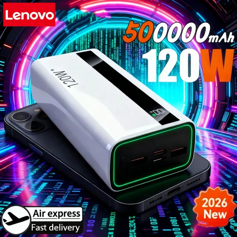 

ONEPLUS 500000 мАч 120 Вт сверхбыстрая зарядка большой емкости внешний аккумулятор портативное зарядное устройство для iPhone Samsung