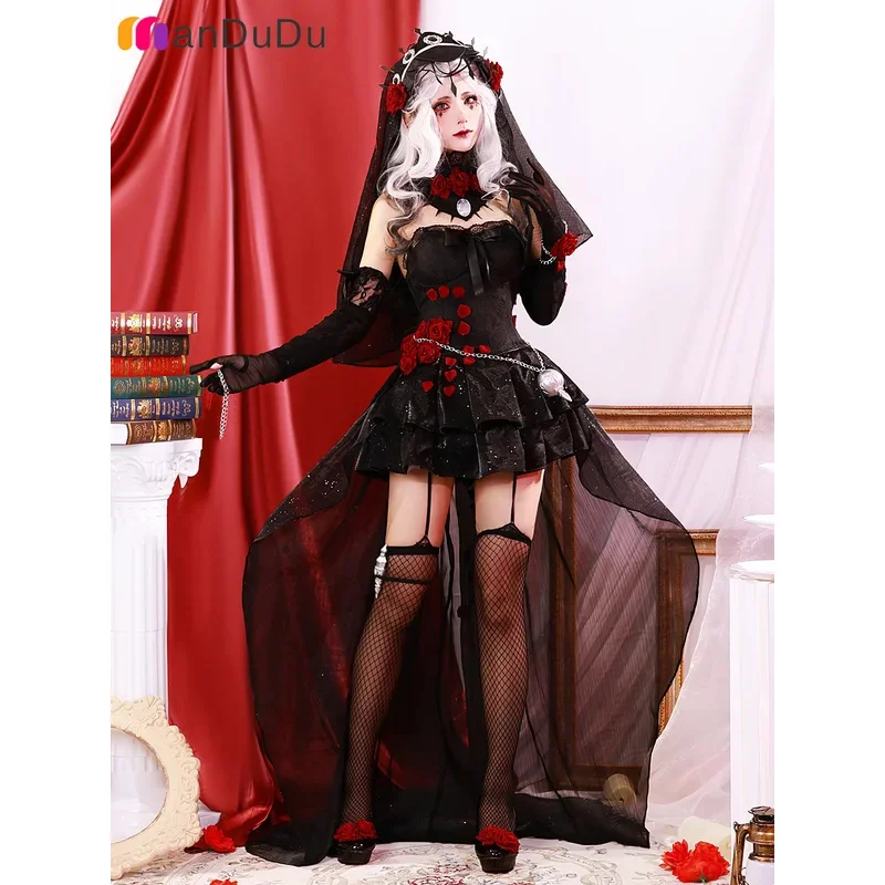 Kostium Cosplay qq34Game Identity V Ada Messmer Strój na Comic Con Halloween Party Peruki Rekwizyt Animacji