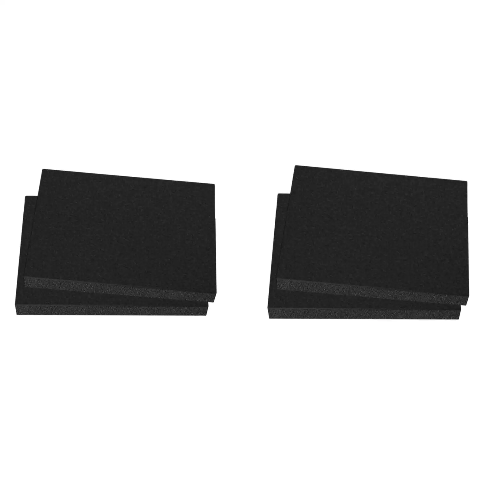

2Pcs Cuttable Epe Foam Inserts Soft Cushioning Multipurpose Black for Valuables