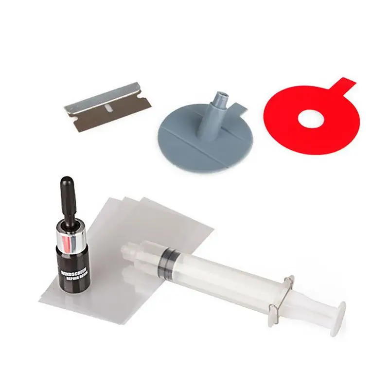 

DIY Car Windshield Repair Kit Tools Auto Glass Windscreen Repair Set Give Door Handle Protective Decorative Stickers