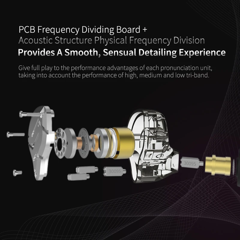 KZ ZS10 Pro 4ba + 1dd Hybrid Metal headphones 10-driver high-fidelity bass motion monitor headphones with canc - view 6