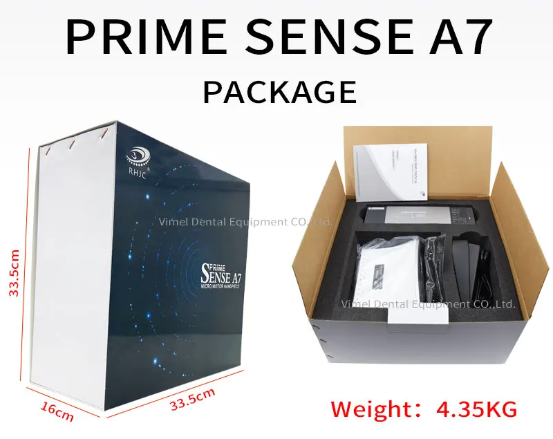 Prime Sense A7 & Handpiece  A7A Dental Brushless Micromotor Speed 55000rpm  Grinding Machine