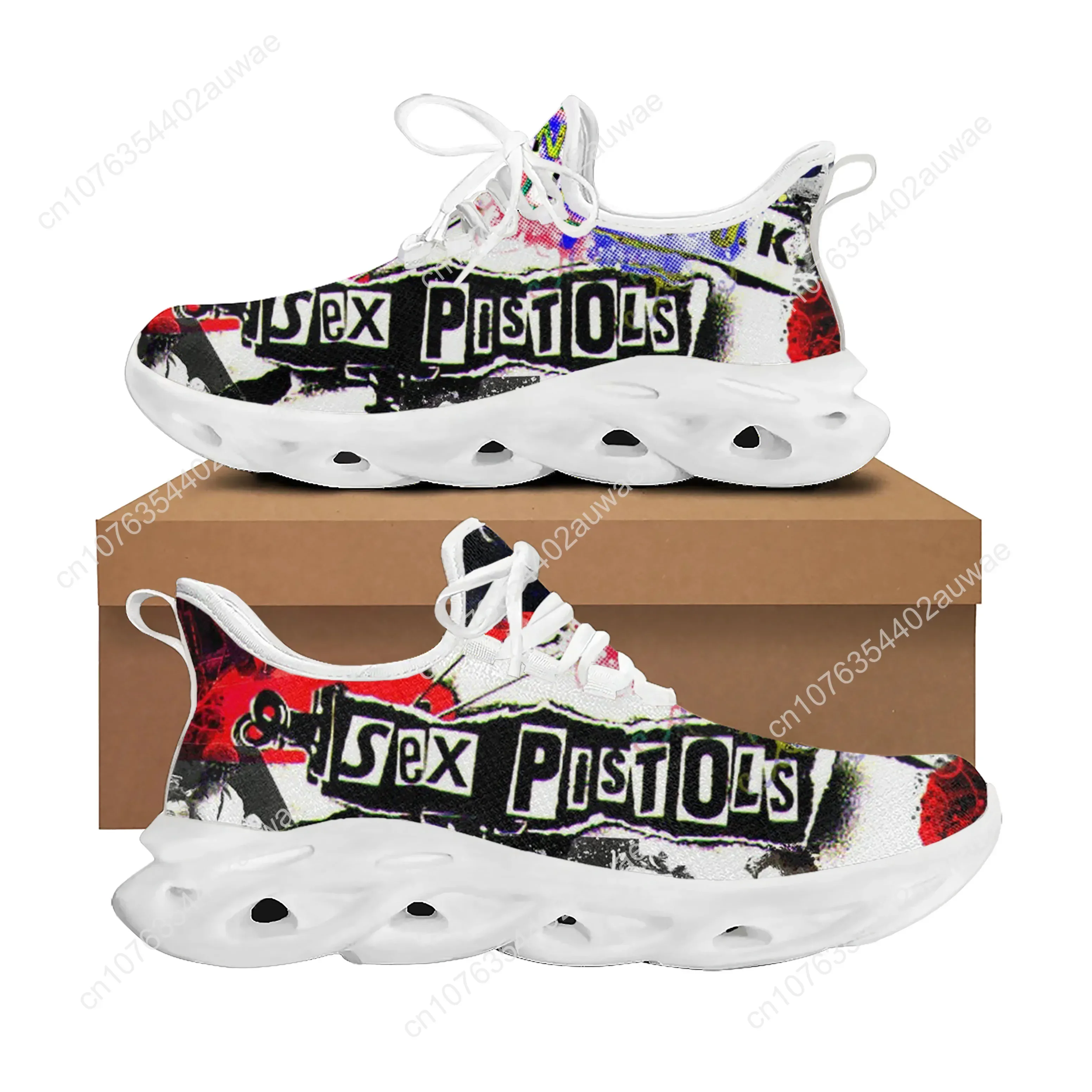 Sex Pistols-Chaussures de sport Punk Rock Band pour hommes et femmes, baskets décontractées pour adolescents, chaussures personnalisées pour enfants, chaussures de couple de haute qualité