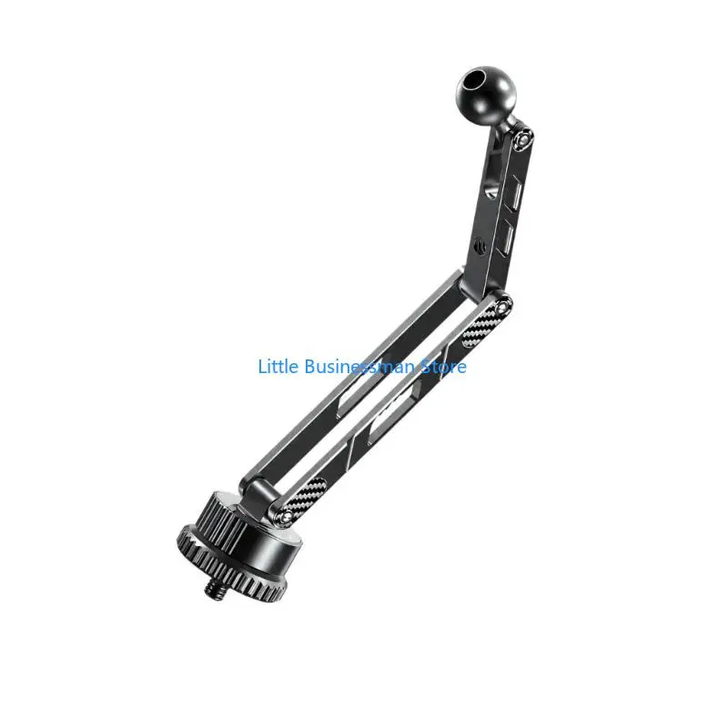 Verstellbare 1/4-Zoll-Kamerahalterung mit 3 Gelenken, Armen aus Aluminiumlegierung, 1/4-Zoll-Schraube/1/4-Zoll-Gewindeloch/17 mm – Detail 3