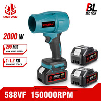 Brushless 200M/S Electric Brushless Turbo Jet Fan 2000W Electric Air Blower Rechargeable Power Tool for Makita 18V Battery Pin
