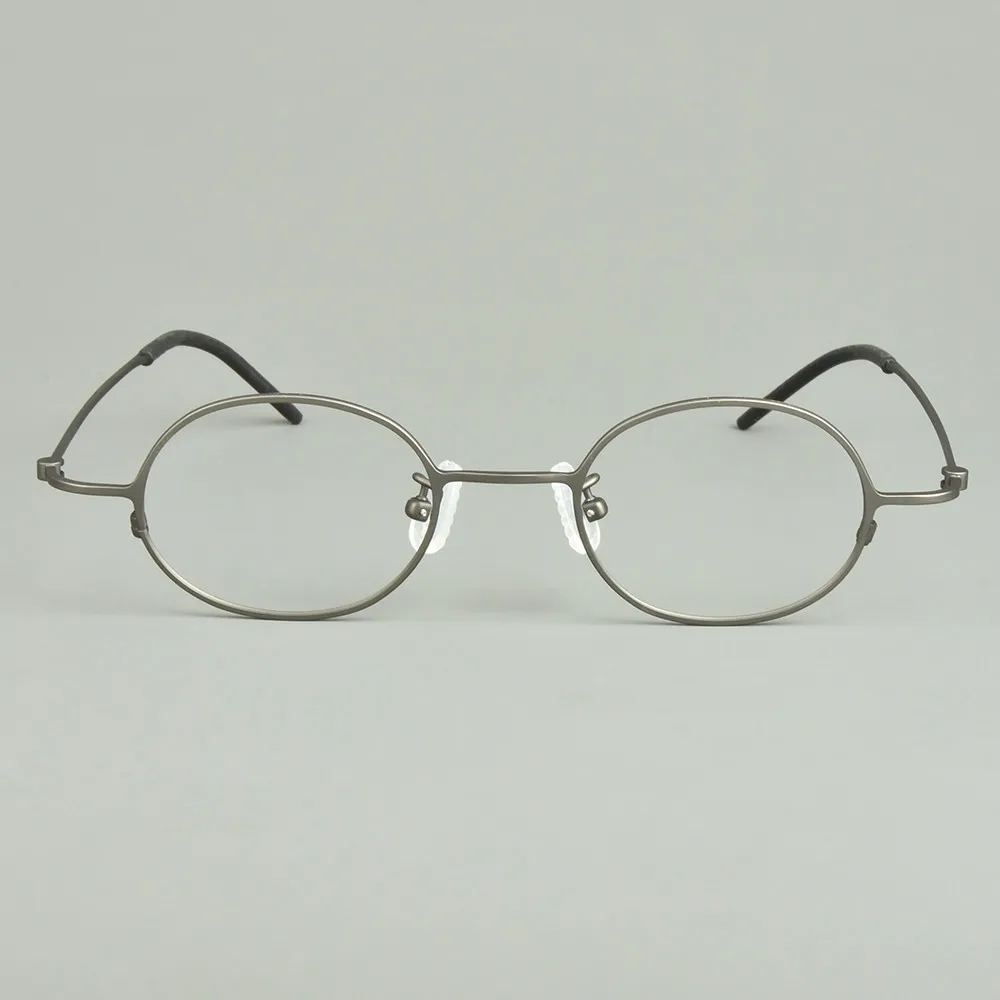 Small Round Pure Titanium Glasses Frame Handmade Men Women Ultralight Oval Circle Eyeglasses Rim Designer Spectacles Eyewear Lot