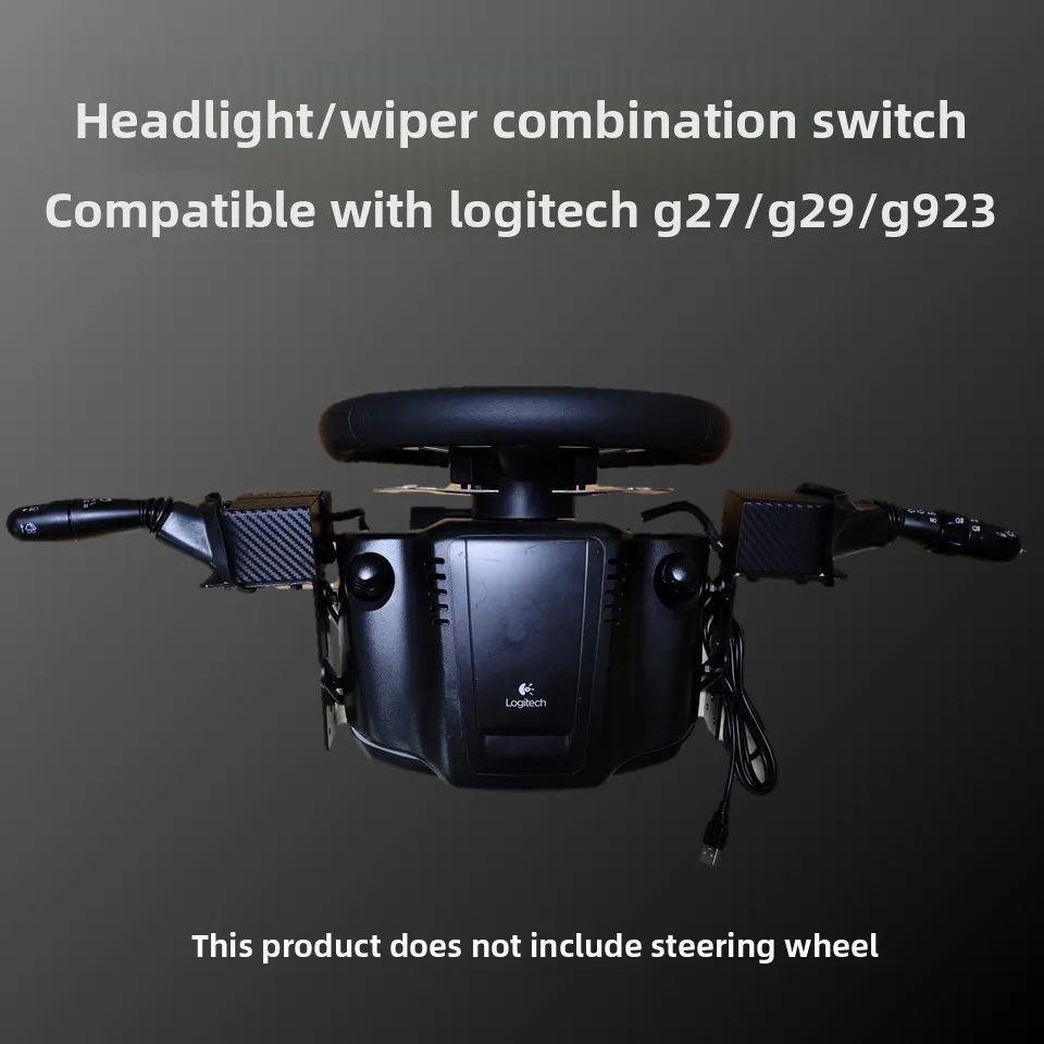 Light Wiper Turn‑Signal Combination Switch Mod For Logitech G27 G29 G923 Sim Racing Steering Wheel Truck Simulator Accessory
