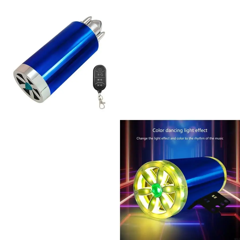 

Dynamic Sound Experience with Colorful LED Lights Easy to Use for Motorbikes