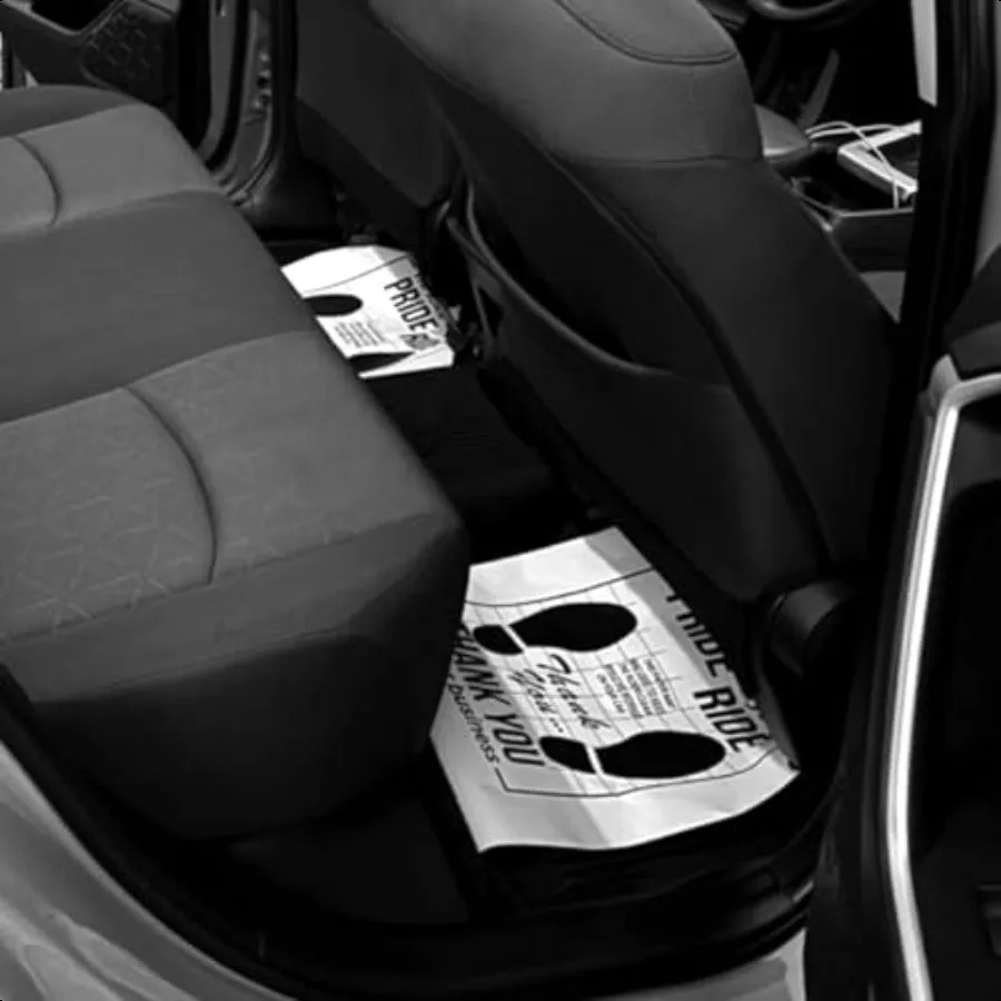 50PCS Paper Floor Mats for CarsThickened 19.29x15.35  Floor Mats for Cars Avoid Soiled Mat with Dirt Sand Oil Universal Car Flo