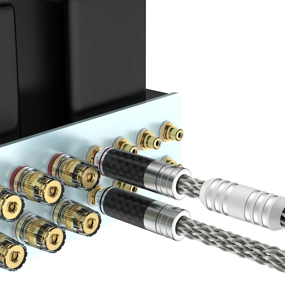 

16 Core Pure Silver OCC Thickened RCA Audio Interconnect Cable for Amplifier CD Player High Fidelity Reference Audiophile Grade