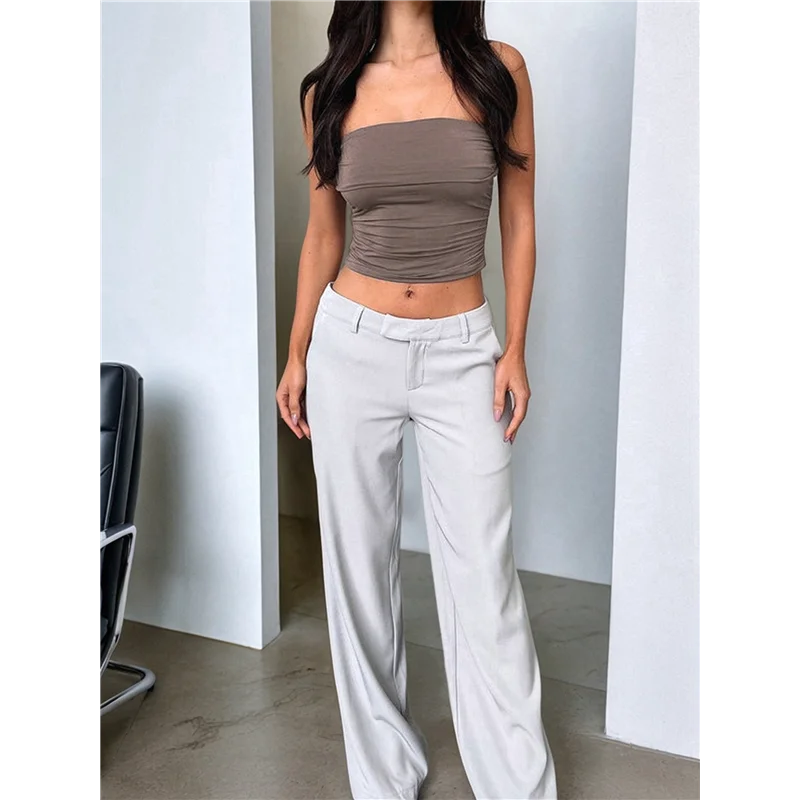 قمصان علوية نسائية بدون حمالات، قمصان علوية ضيقة للصيف للخروج