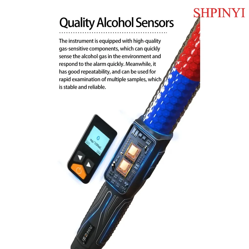 Aikesi Factory Price Professional LCD Digital Display Alcohol Tester Breathalyzer  OEM ODM OBM