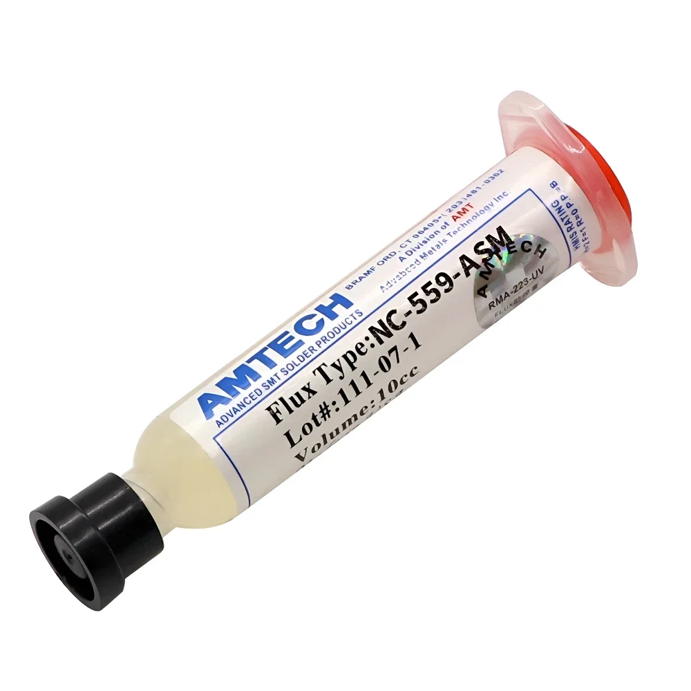 Paste 100% Original AMTECH NC-559-ASM BGA PCB No-Clean Solder Paste Welding Advanced Oil Flux Grease 10cc Soldering Repair Paste