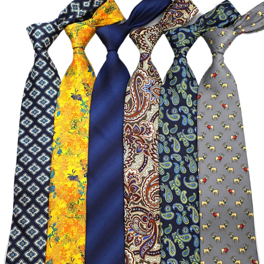 9cm Brand Paisley Floral Neckties Formal Business Ties for Men Wedding Retro Paisley Necktie Men's Business Bridegroom Neckties