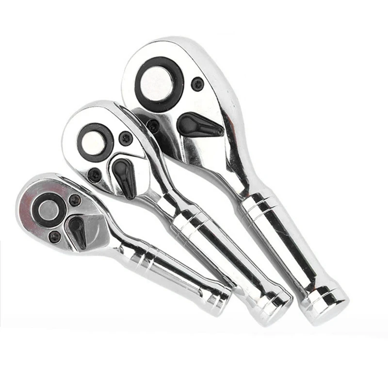 

1/4In 3/8In 1/2In Mini Ratchet Wrench 72 Teeth Spanner Portable Torque Wrenches Quick Socket Ratchet Wrench Hand Tools Durable