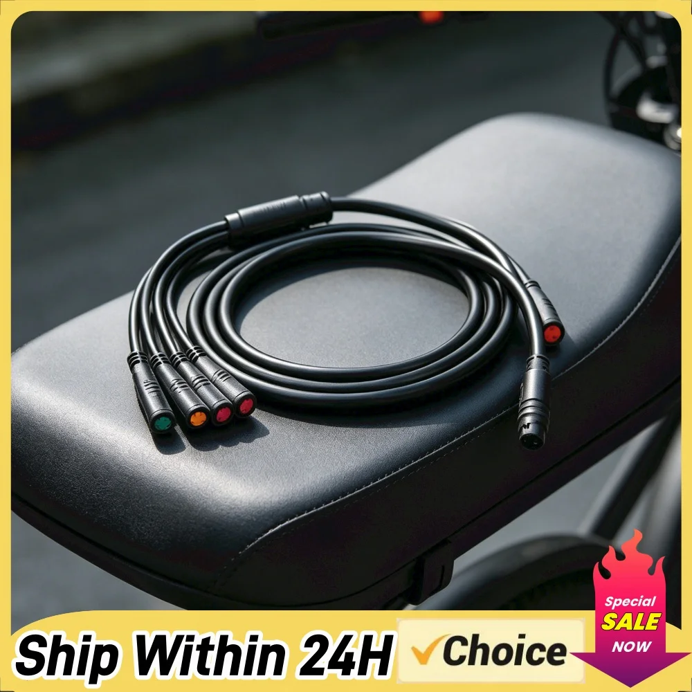 1T5 9-Pin Waterproof Ebike Controller Main Line 1500mm Ebike Wiring Harness Replacement Parts for Connecting Controller Lamp