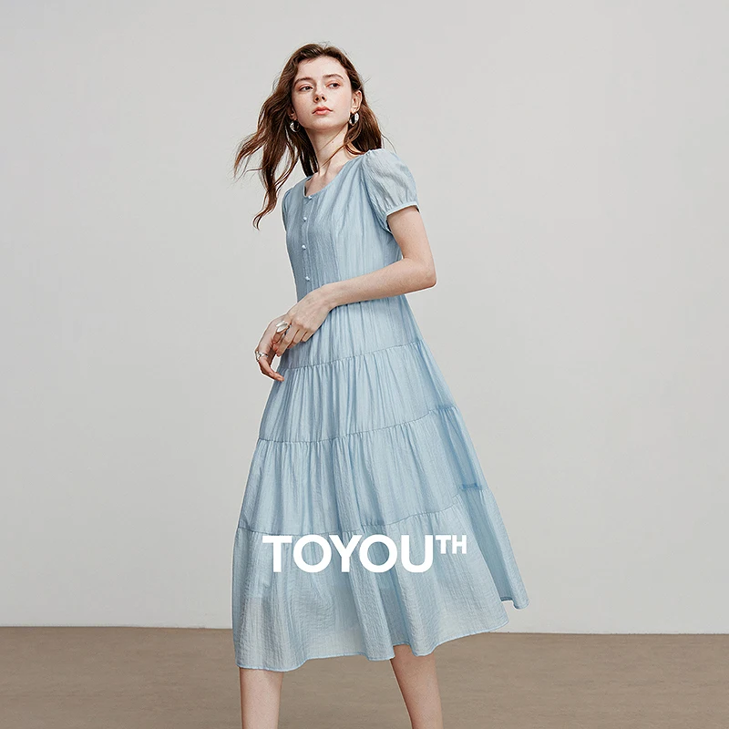 

TOYOUTH Women Dress 2025 Summer New Elegant Dress 8529139