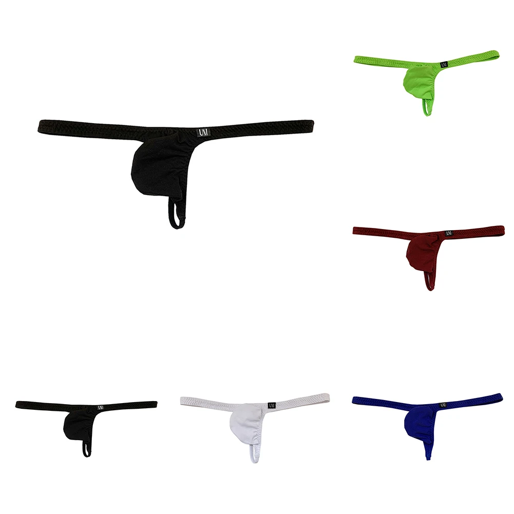 Sexy Mens Low Rise Thongs G-Strings Low Rise Jockstrap Sissy Pouch Underwear T-Back Briefs Homme Slip Lingerie Tanga Jock Strap