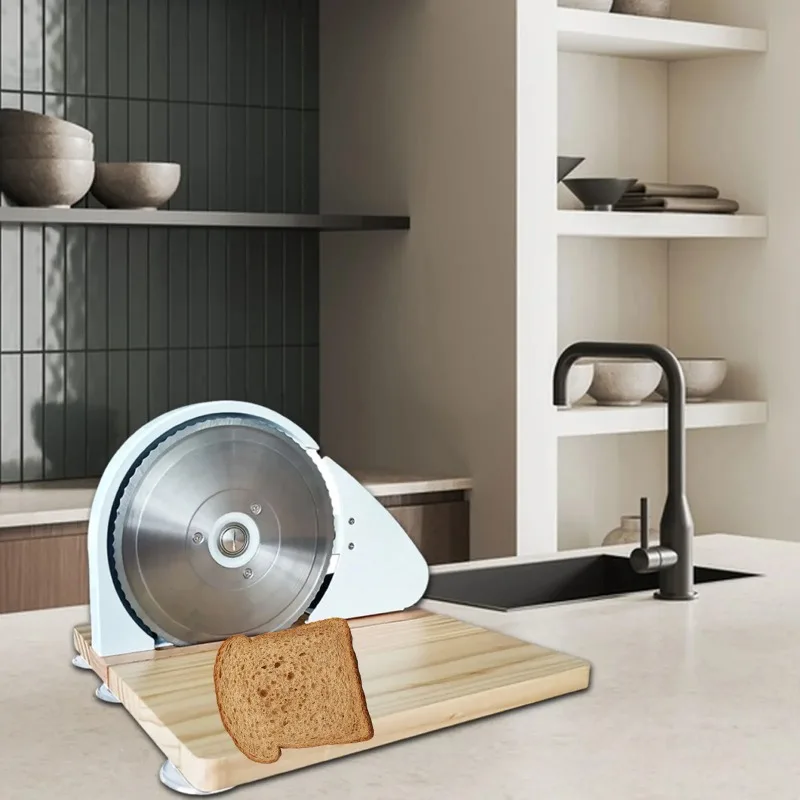 Bread Slicer Adjustable Thickness Toast Cutting Bread Slicer Toast Evenly Cut Hand-Crank Slicer for Home Commercial