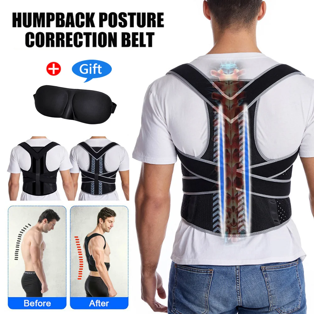 Sport Back Shoulder Posture Corrector Belt Upper Back Neck Brace Clavicle Spine Support Reshape Your Body Home Office Gym School