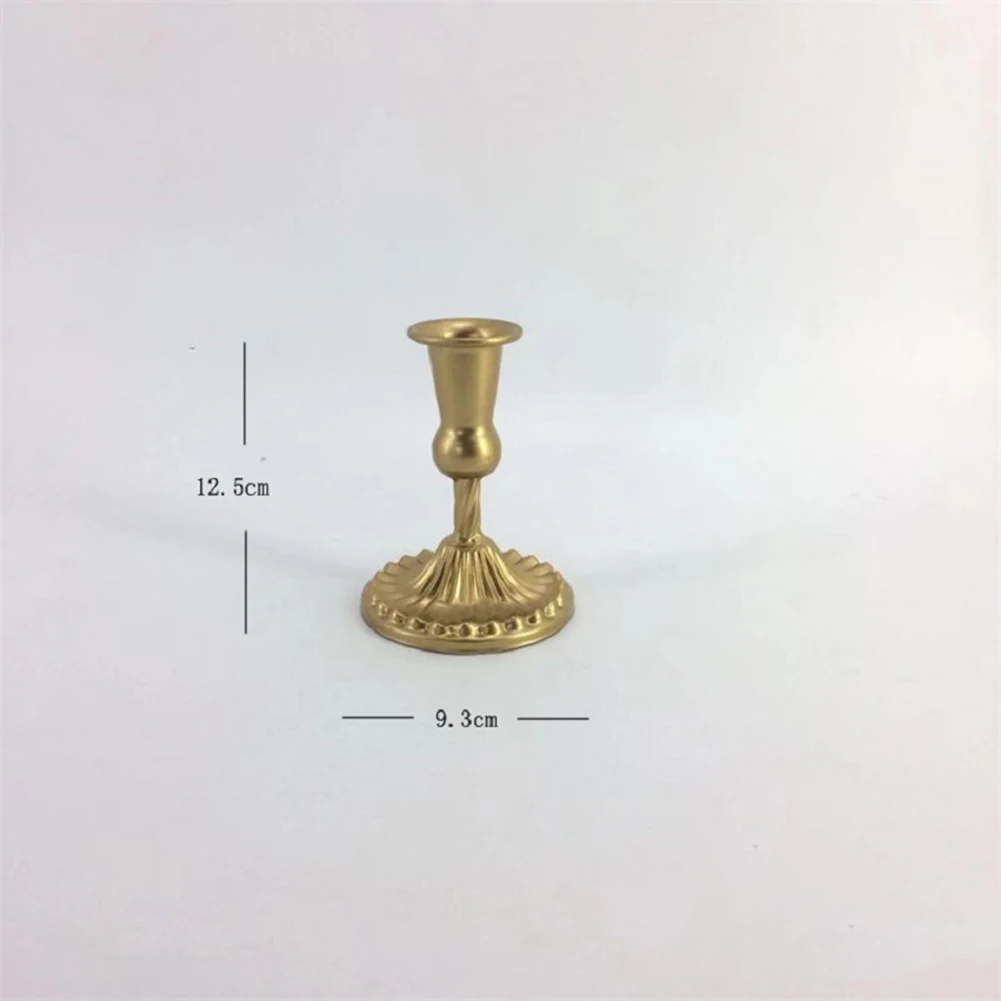 Brass Candlestick Holders for Standard Taper Candles Classic Design for Decorative Use in Living and Dining Rooms
