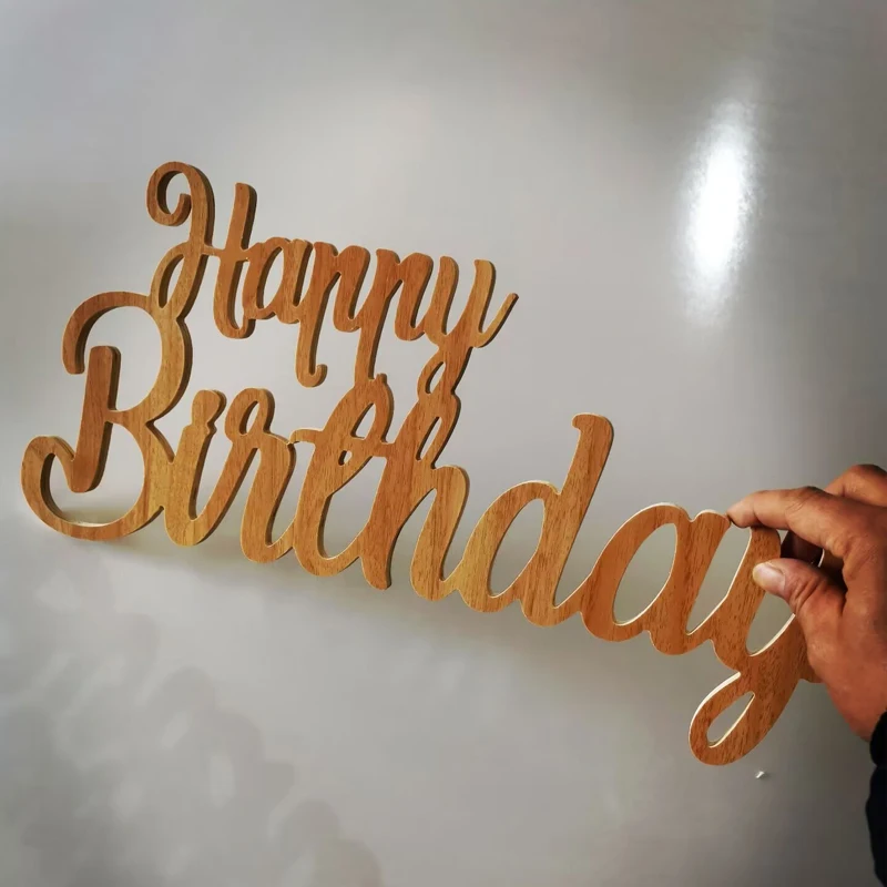 Custom Happy Birthday Table Decoration, Happy Birthday Table Sign