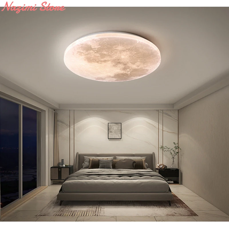 2023 Moon Chandelier Dimmable Led Ceiling Lamp Moon for Bedroom Dining Room Ceiling Lights Home Indoor Lighting Decor Lamp