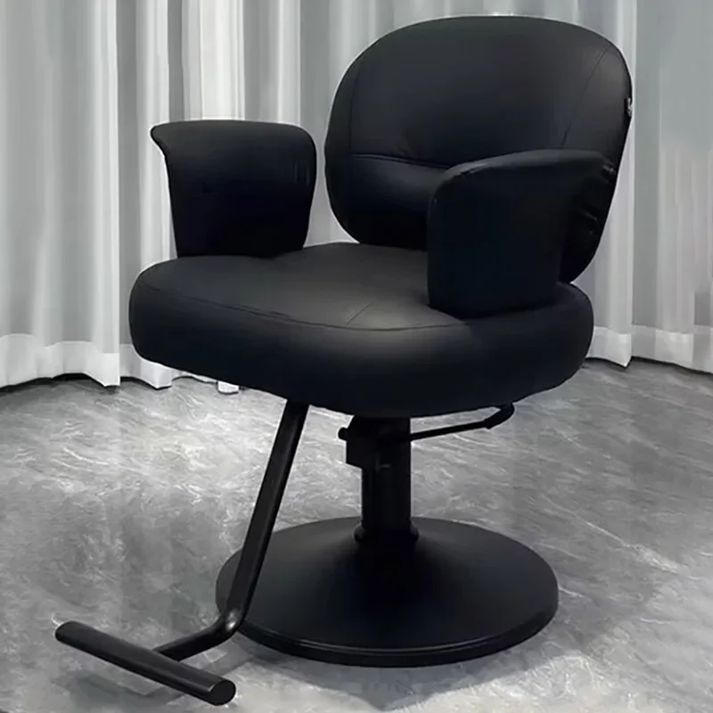 

Aesthetic Barber Chair Stylish Cushion Premium Swivel Hairdresser Chair Comfortable Design Silla De Barbero Salon Furniture