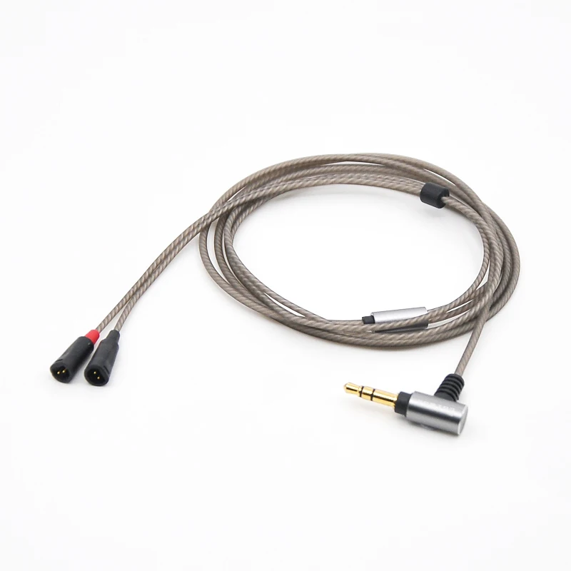 جديد!! كابل صوت مطلي بالفضة لسماعات Sennheiser IE80S IE 80 S داخل الأذن