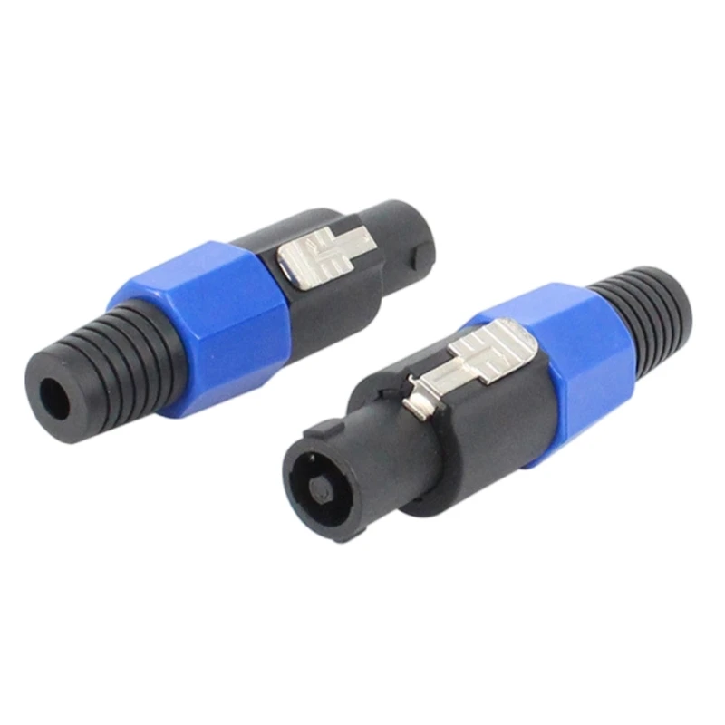 Speaker Connector Locking Plug And Socket 4 Pin Male Docking Connector Docking Cable Adapter Connector Supplies Drop Shipping